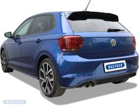 Bastuck Rear silencer with double tailpipe 2 x Ø 76 mm cut 20° - VW Polo 6 AW (+ GTI)