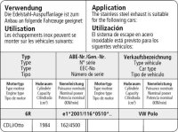 Bastuck Ersatzrohr für Vorschalldämpfer - Audi A1 8X 1.4 Turbo 134KW / 08+ Seat Ibiza 6J 1,2/1.4/1.6 Benziner / Skoda Fabia RS 5J / VW Polo 6C (+ GTI) / Polo 6R 1,2/1.4/1.6 (ohne Turbo) +1.4T Benziner (+ GTI/WRC)