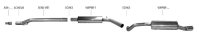 Bastuck Front silencer - Audi A1 8X 1.4 Turbo 134KW / 08+...