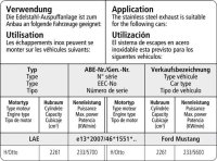 Bastuck Endschalldämpfer mit Einfach-Endrohr 1 x Ø 100 mm LH, 30° schräg, ohne Abgasklappe - Ford Mustang LAE 2.3/5.0 EcoBoost/V8