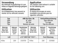 Bastuck Flexibles Verbindungsrohr - Ford Mustang LAE 2.3 Ecoboost