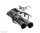 Bastuck Rear silencer with double exit RACE-Look 2 x Ø 90 mm LH with exhaust flap - 18+ Ford Mustang GT Facelift 5.0 TI - VCT V8