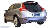 Bastuck Rear silencer with single tailpipes LH + RH 1 x Ø 100 mm - Volvo C30 5-Cylinder (+Turbo)