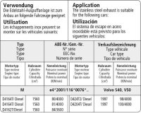 Bastuck Einfach-Endrohr LH + RH, 20° schräg geschnitten 1 x Ø 90 mm - Volvo S40 / V50 4-Zylinder Benziner + Diesel