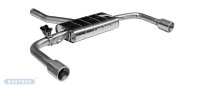 Bastuck Endschalldämpfer mit Einfach-Endrohr 1x Ø 100 mm LH+RH, mit Einsatz, mit Lippe, mit Abgasklappe - 18+ Volvo S60 / V60