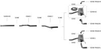 Bastuck Verbindungsrohr vorne - 17+ Volvo V90 (ohne Cross Country) / S90 / 19+ Volvo XC60