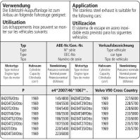 Bastuck Simple tailpipe LH Ø63mm with exhaust flap for original tailpipe trim - 17+ Volvo V90 / S90