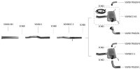 Bastuck Verbindungsrohr hinten - 17+ Volvo V90 Cross Country / 19+ Volvo XC60