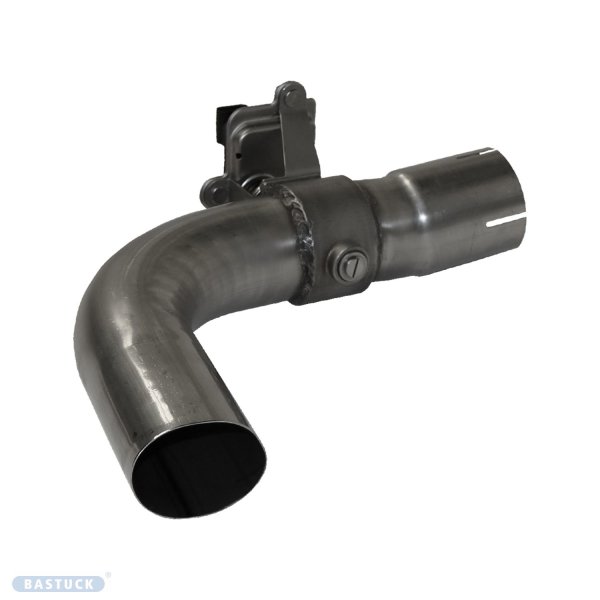 Bastuck Simple tailpipe LH Ø63mm with exhaust flap for original tailpipe trim - 18+ Volvo XC40