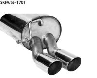 Bastuck Rear silencer with double tailpipes 2 x Ø...