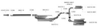 Bastuck Rear silencer LH with 1x exit tailpipe Ø 63 mm for original rear valance exit - Skoda Octavia 5E RS (+TDI)