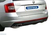 Bastuck Rear silencer LH with 1x exit tailpipe Ø 63 mm for original rear valance exit - Skoda Octavia 5E RS (+TDI)