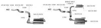 Bastuck Rear silencer LH with 2x exit tailpipes Ø 50.8 mm for original rear valance exit - Skoda Octavia 5E RS