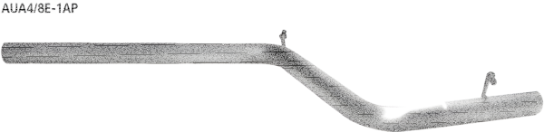 Bastuck Tube replacing front silencer Rear silencer LH (+RH) - 00-08 Audi A4 B6/B7 4-Cylinder 2WD incl. Turbo Saloon/Estate (8E)/Convertible (8H) rear silencer LH + RH / Seat Exeo (4-Cylinder / w/o 2.0 Turbo)
