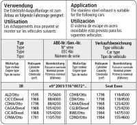 Bastuck Ersatzrohr für Vorschalldämpfer Endschalldämpfer LH (+RH) - 00-08 Audi A4 B6/B7 4-Zylinder 2WD inkl. Turbo Limousine/Avant (8E)/Cabrio (8H) ESD LH + RH / Seat Exeo (4-Zylinder / ohne 2.0 Turbo)