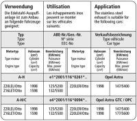 Bastuck Aufhängegummi - BMW 3er Serie E46 316i/318i/320d/i//325i Compact / Kia Rio / Opel Astra G/H / 93-02 Seat Ibiza 6K (ohne Cupra Turbo) / Opel Zafira I OPC