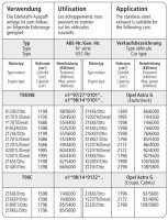 Bastuck Aufhängegummi - BMW 3er Serie E46 316i/318i/320d/i//325i Compact / Kia Rio / Opel Astra G/H / 93-02 Seat Ibiza 6K (ohne Cupra Turbo) / Opel Zafira I OPC