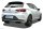 Bastuck Rear silencer with double tailpipe, LH + RH, 2 x Ø 76 mm, cut 20° - Seat Leon 5F Cupra R