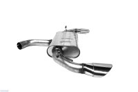 Bastuck Rear silencer with single tailpipe, LH + RH, 1 x...