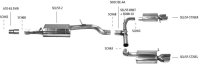 Bastuck Tube replacing centre silencer - Seat Leon 5F ST Cupra AWD