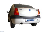 Bastuck Rear silencer with single tailpipe 1 x Ø 90 mm - Dacia Logan