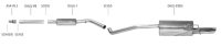 Bastuck Rear silencer with single tailpipe 1 x Ø...