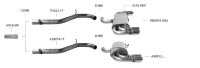 Bastuck Endschalldämpfer mit Doppel-Endrohr 2 x Ø 76 mm mit Lippe, 20° schräg geschnitten - Audi A3/S3 8P 2.0T/3.2 Quattro 3-Türer