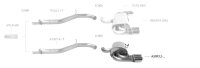 Bastuck Rear silencer with double tailpipes 2 x Ø...