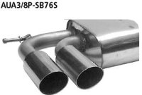 Bastuck Rear silencer with double tailpipes 2 x Ø...