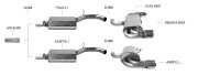 Bastuck Endschalldämpfer mit Doppel-Endrohr 2 x Ø 76 mm LH+RH - Audi A3/S3 8P 2.0T Quattro 3-Türer