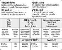 Bastuck Endschalldämpfer mit Doppel-Endrohr 2 x Ø 76 mm LH+RH - Audi A3/S3 8P 2.0T Quattro 3-Türer