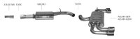 Bastuck Rear silencer with double tailpipe LH + RH 2 x...