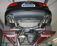 Bastuck Rear silencer with double tailpipes, cut 20°, with inward curl LH 2 x Ø 76 mm - 08+ Audi A4/A5/S4/S5 B8