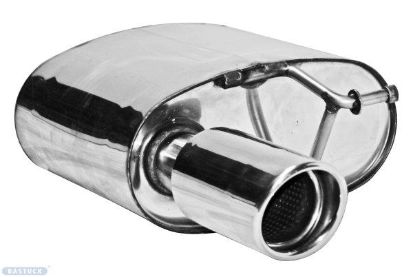 Bastuck Rear silencer with single tailpipe with insert LH 1 x Ø 90 mm - 08+ Audi A4/A5 B8