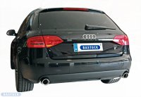 Bastuck Rear silencer with single tailpipe with insert LH 1 x Ø 90 mm - 08+ Audi A4/A5 B8