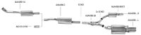 Bastuck Y-link pipe - 08+ Audi A4/A5 B8 4-Cylinder Petrol Turbo 2 rear silencer LH+RH (w/o A5 B8 Sportback)