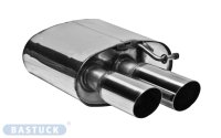 Bastuck Rear silencer with double tailpipes, cut 20°...