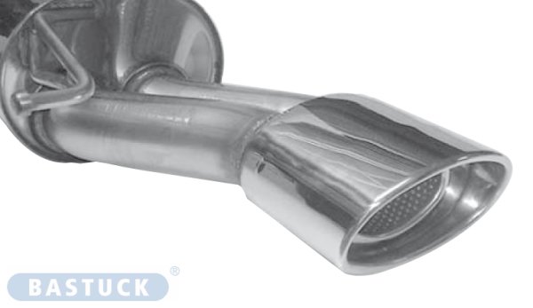 Bastuck Rear silencer with single tailpipe oval 153 x 95 mm - Audi TT 8N (w/o Quattro)