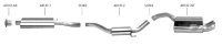 Bastuck Endschalldämpfer mit Doppel-Endrohr 2 x Ø 76 mm - Alfa Romeo 147 (+GTA)