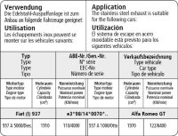 Bastuck Tube replacing front silencer - Alfa Romeo 156/GT