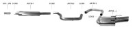 Bastuck Rear silencer LH with double tailpipes 2x...