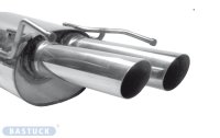 Bastuck Rear silencer LH with double tailpipes 2x Ø 70 mm cut 20° - Alfa Romeo Brera/Spider