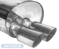 Bastuck Rear silencer with double tailpipes 2 x Ø 76 mm - Alfa Romeo GT