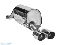 Bastuck Rear silencer with double tailpipes 2 x Ø 76 mm, cut 20° - Alfa Romeo Mito / Fiat Grande Punto EVO