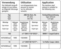 Bastuck Verbindungsrohr vorne - 04-07 BMW 1er Serie E81/E82/E87 123d