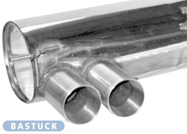 Bastuck Rear silencer with double tailpipe 2 x Ø 85 mm (RACE-Look) - 04+ BMW 1 Series E82 118d/120d/123d