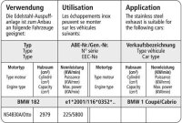 Bastuck Haltersatz für Endrohrsatz RH - 04+ BMW 1er Serie E82 118d/i/120d/i/123d/125i/135i