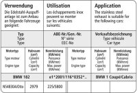 Bastuck Endschalldämpfer mit Doppel-Endrohr 2 x Ø 85 mm (im RACE-Look) - 04+ BMW 1er Serie E82/E88 118i/120i/125i/135i (Cabrio)