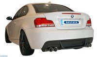 Bastuck Endschalldämpfer mit Doppel-Endrohr LH 2 x Ø 85 mm (im RACE-Look) - 04+ BMW 1er Serie E82 118i/120i/125i/135i (Coupé mit M-Heckschürze)