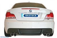 Bastuck Endschalldämpfer mit Doppel-Endrohr LH 2 x Ø 85 mm (im RACE-Look) - 04+ BMW 1er Serie E82 118i/120i/125i/135i (Coupé mit M-Heckschürze)